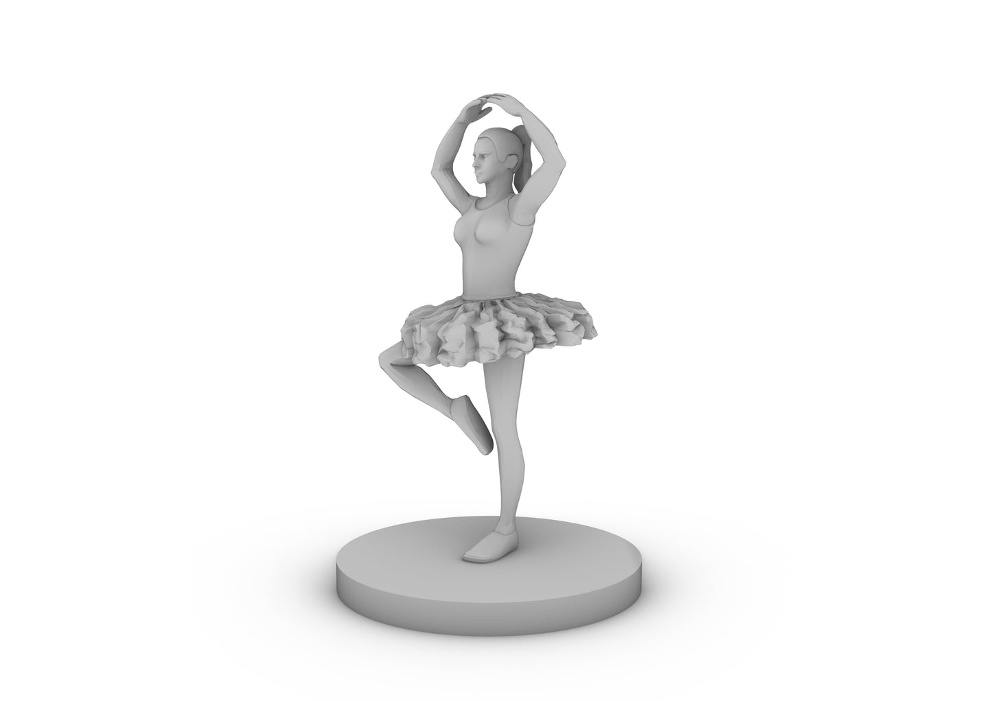 Female Ballerina Tabletop DND Gaming Miniature