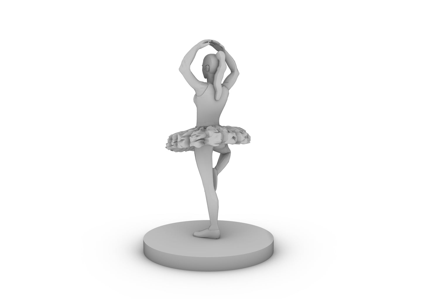 Female Ballerina Tabletop DND Gaming Miniature