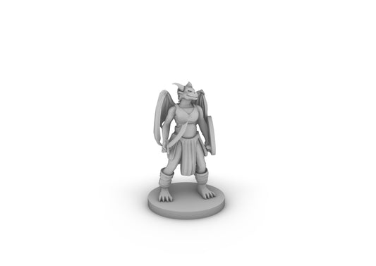 Female Dragonborn Druid Tabletop DND Gaming Miniature