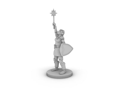 Female Dragonborn Paladin Cleric Tabletop DND Gaming Miniature