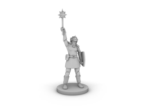 Female Dragonborn Paladin Cleric Tabletop DND Gaming Miniature