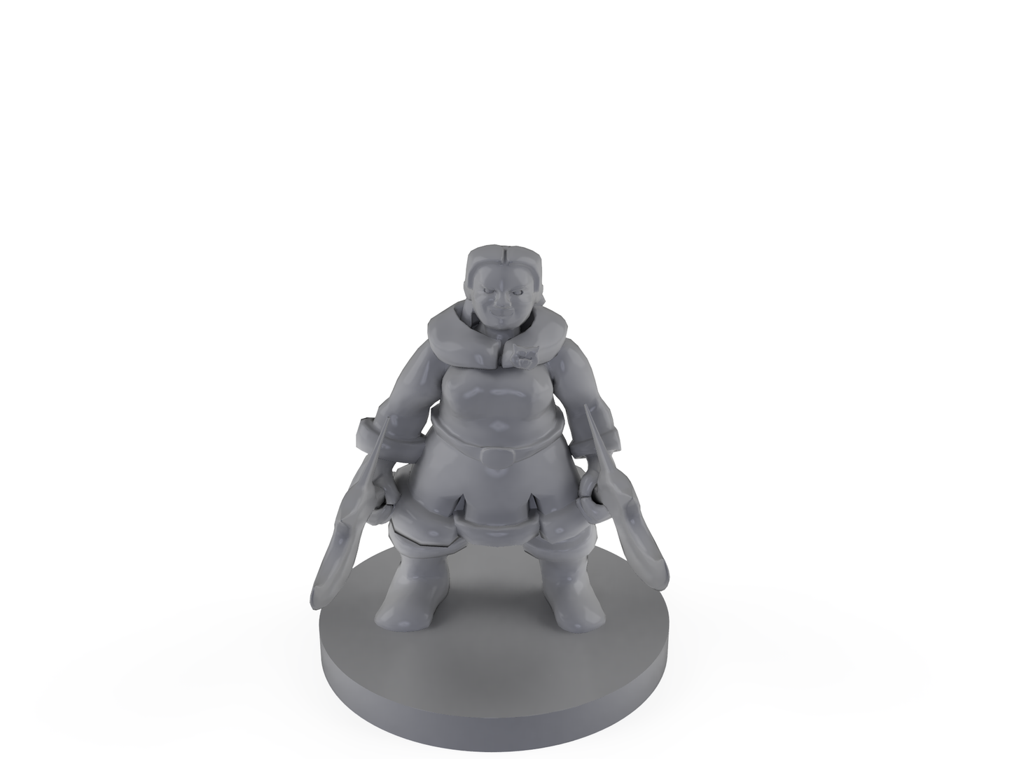 Female Dwarf Barbarian Tabletop DND Gaming Miniature