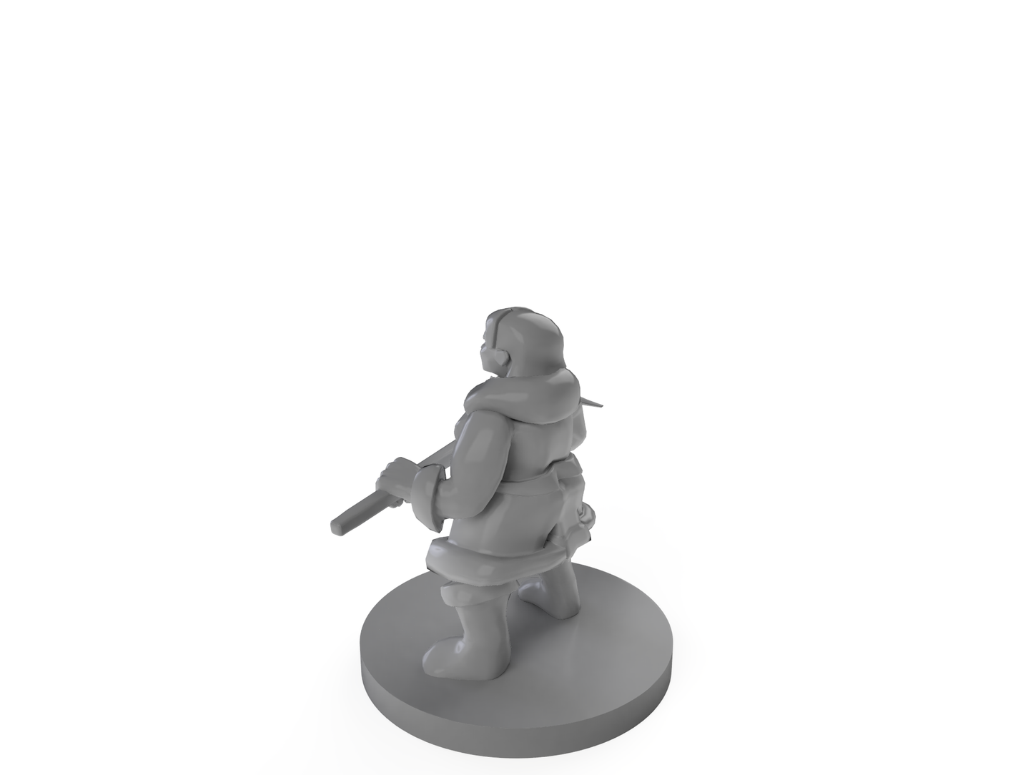 Female Dwarf Barbarian 2 Tabletop DND Gaming Miniature