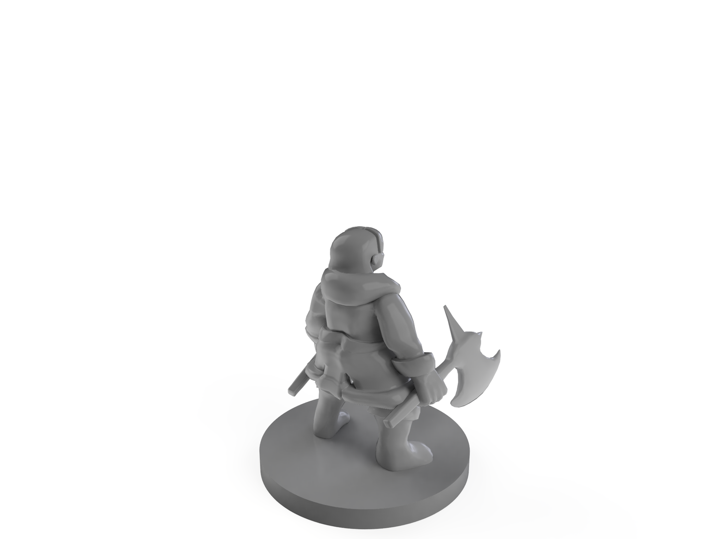 Female Dwarf Barbarian Tabletop DND Gaming Miniature