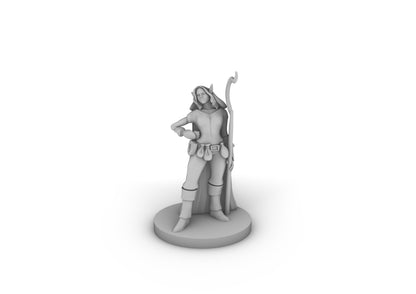 Female Elf Druid Tabletop DND Gaming Miniature