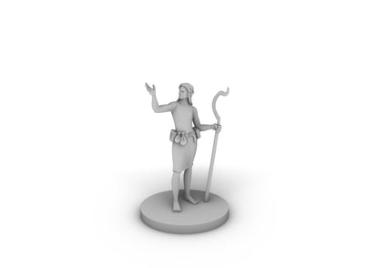 Female Elf Druid 3 Tabletop DND Gaming Miniature