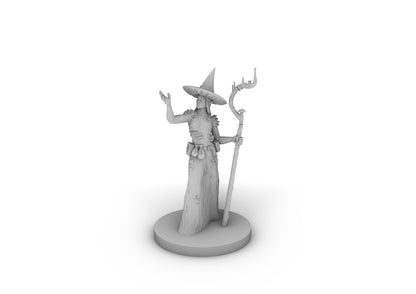 Female Elf Druid Spore Circle Tabletop DND Gaming Miniature