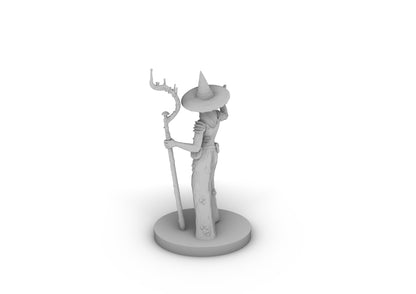 Female Elf Druid Spore Circle Tabletop DND Gaming Miniature