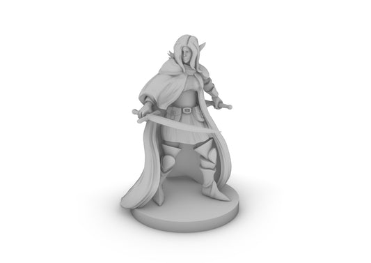 Elven Female Bard 2 Tabletop DND Gaming Miniature