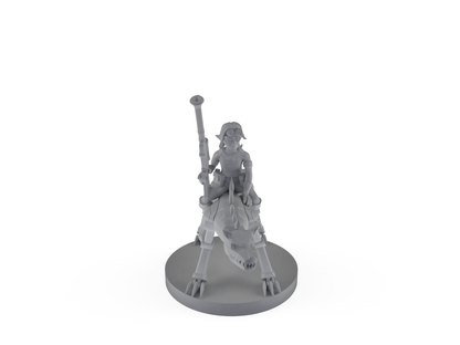 Female Gnome Artificer With Iron Defender Tabletop DND Gaming Miniature