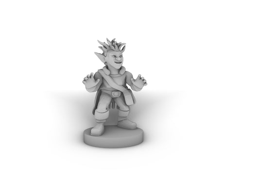 Female Goblin Sorceress Tabletop DND Gaming Miniature