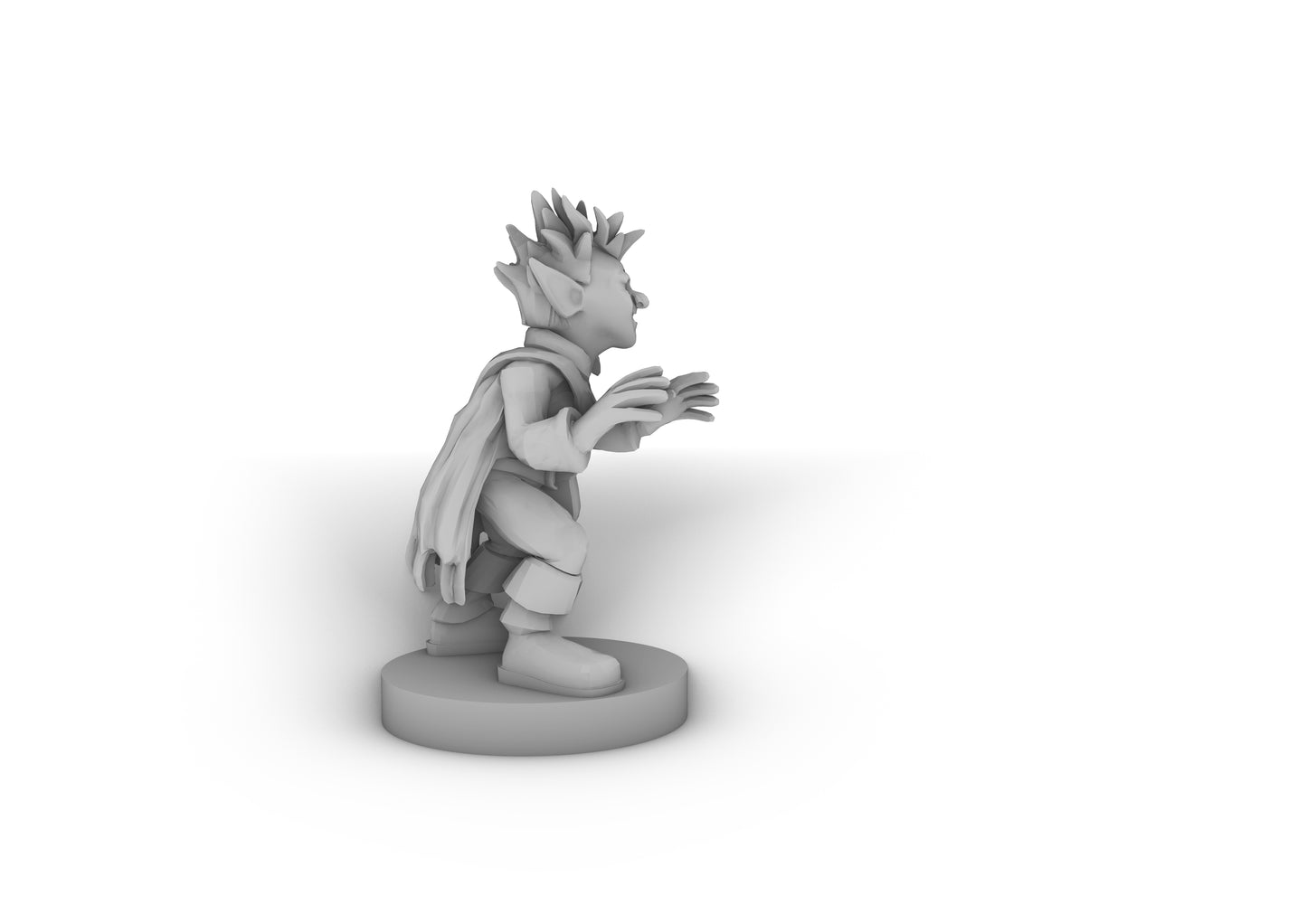 Female Goblin Sorceress Tabletop DND Gaming Miniature