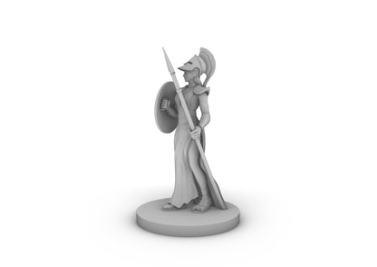 Female Greek Paladin 2 Tabletop DND Gaming Miniature