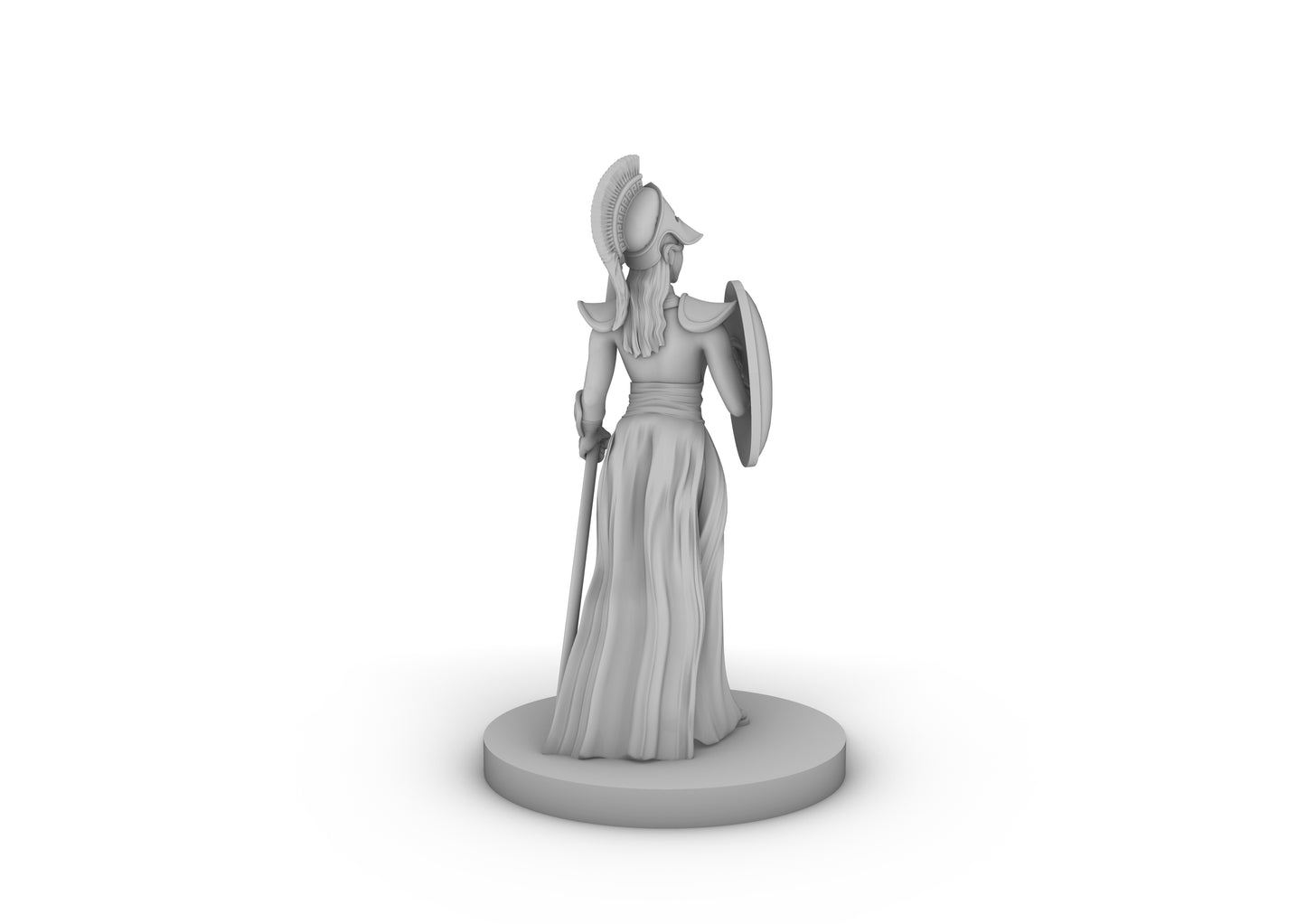 Female Greek Paladin 2 Tabletop DND Gaming Miniature