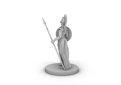 Female Greek Paladin 2 Tabletop DND Gaming Miniature