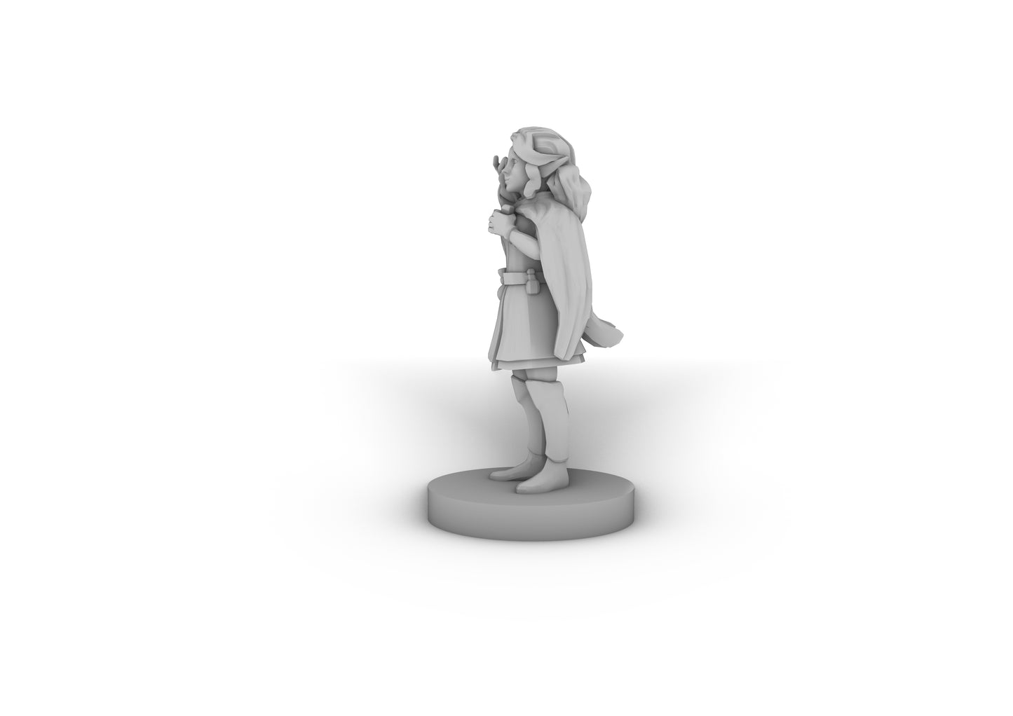 Female Halfling Sorceress Tabletop DND Gaming Miniature