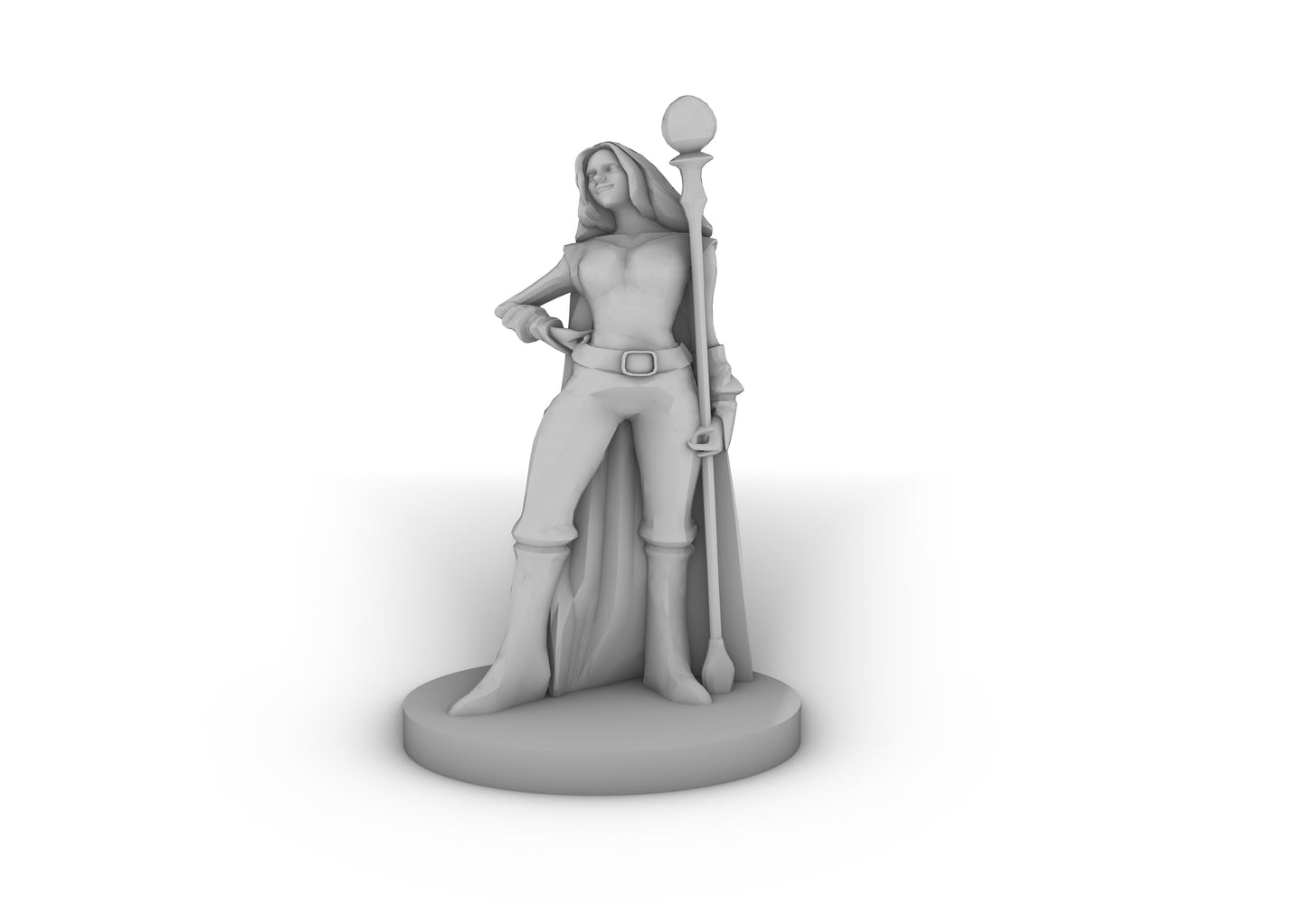 Female Human Fire Sorcerer Tabletop DND Gaming Miniature