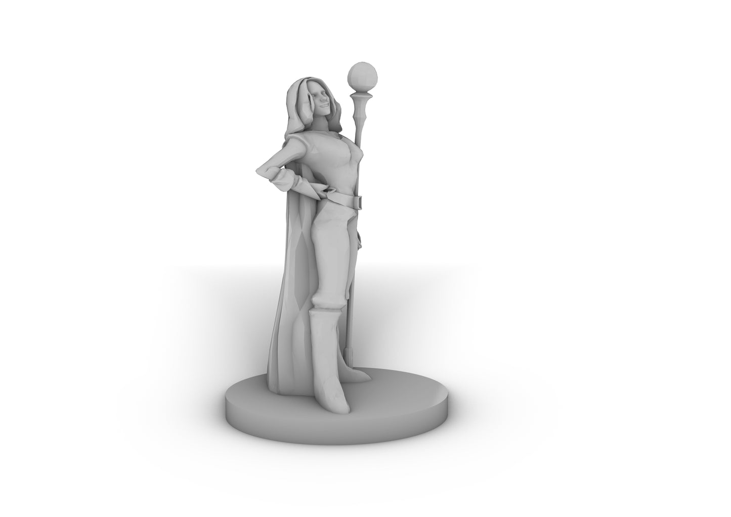 Female Human Fire Sorcerer Tabletop DND Gaming Miniature