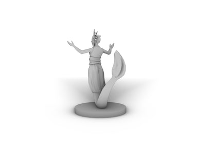 Female MErfolk Waterlancer Tabletop DND Gaming Miniature