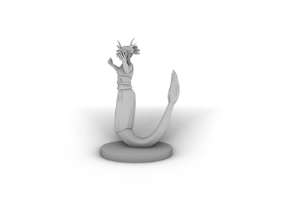 Female MErfolk Waterlancer Tabletop DND Gaming Miniature