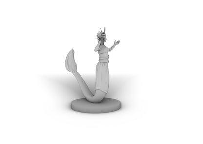 Female MErfolk Waterlancer Tabletop DND Gaming Miniature