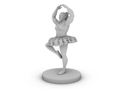 Female Orc Ballerina Tabletop DND Gaming Miniature