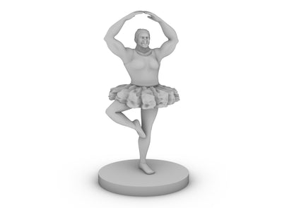 Female Orc Ballerina Tabletop DND Gaming Miniature