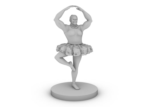 Female Orc Ballerina Tabletop DND Gaming Miniature