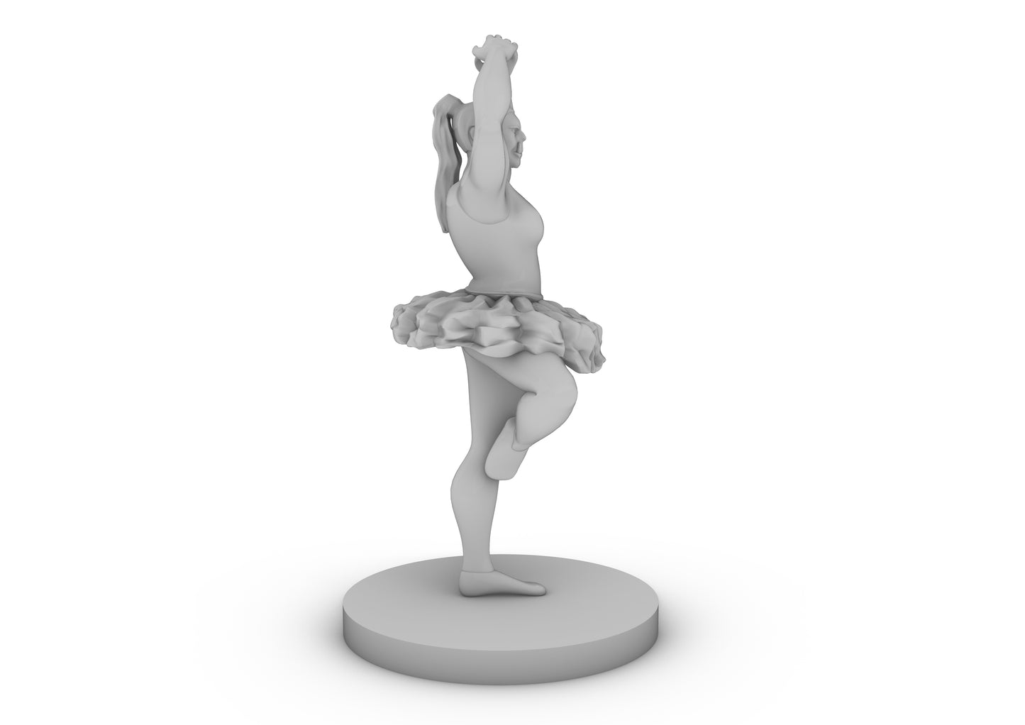 Female Orc Ballerina Tabletop DND Gaming Miniature