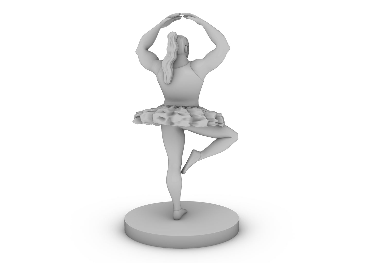 Female Orc Ballerina Tabletop DND Gaming Miniature