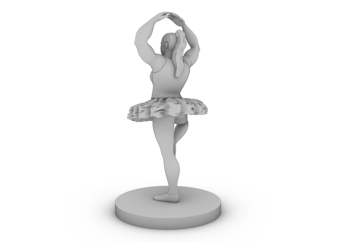 Female Orc Ballerina Tabletop DND Gaming Miniature