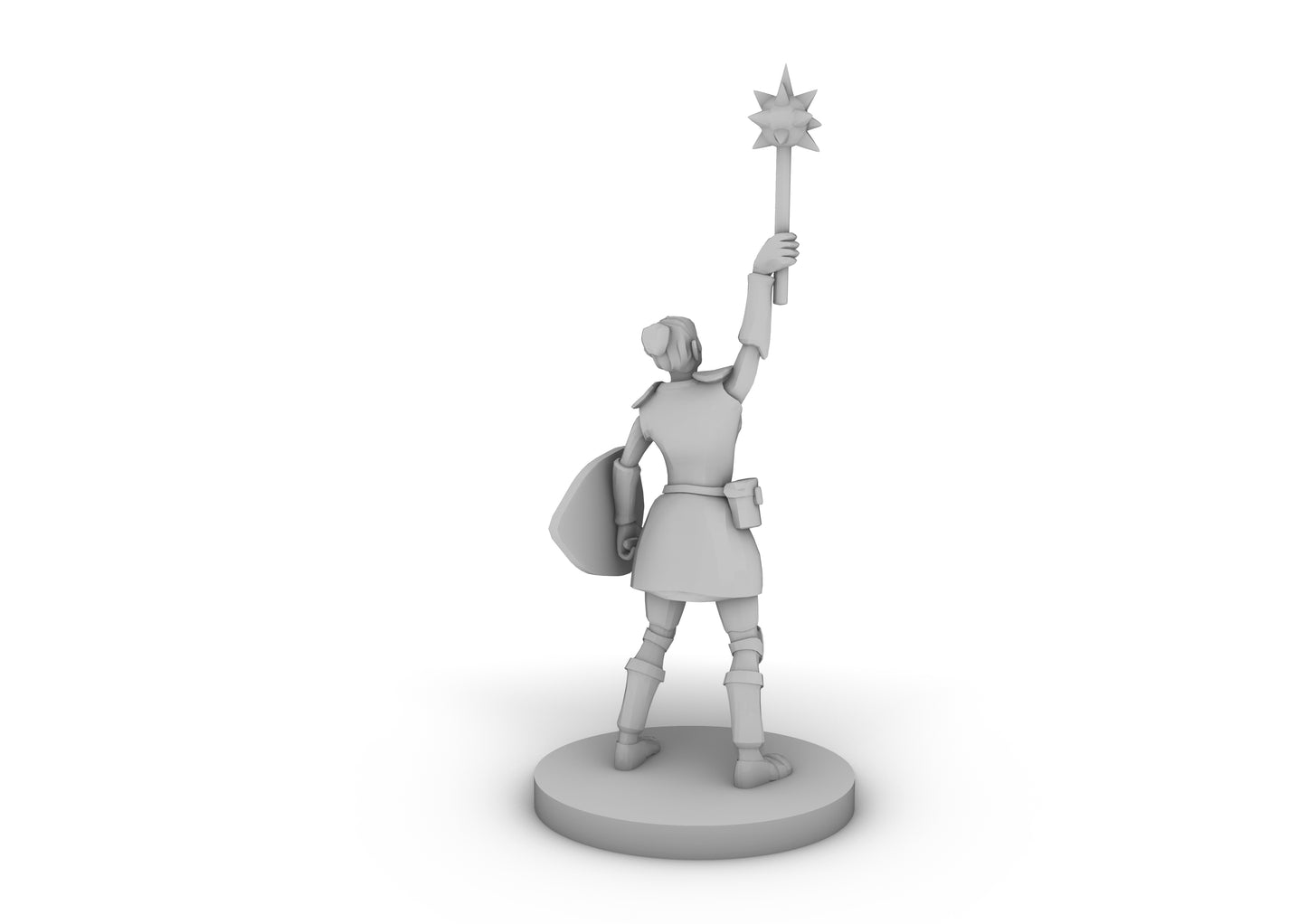 Female Sun Paladin Cleric Tabletop DND Gaming Miniature