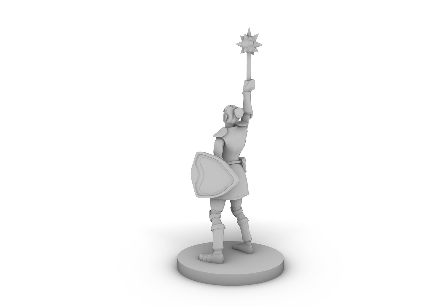 Female Sun Paladin Cleric Tabletop DND Gaming Miniature