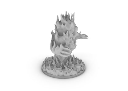 Fire Elemental Tabletop DND Gaming Miniature