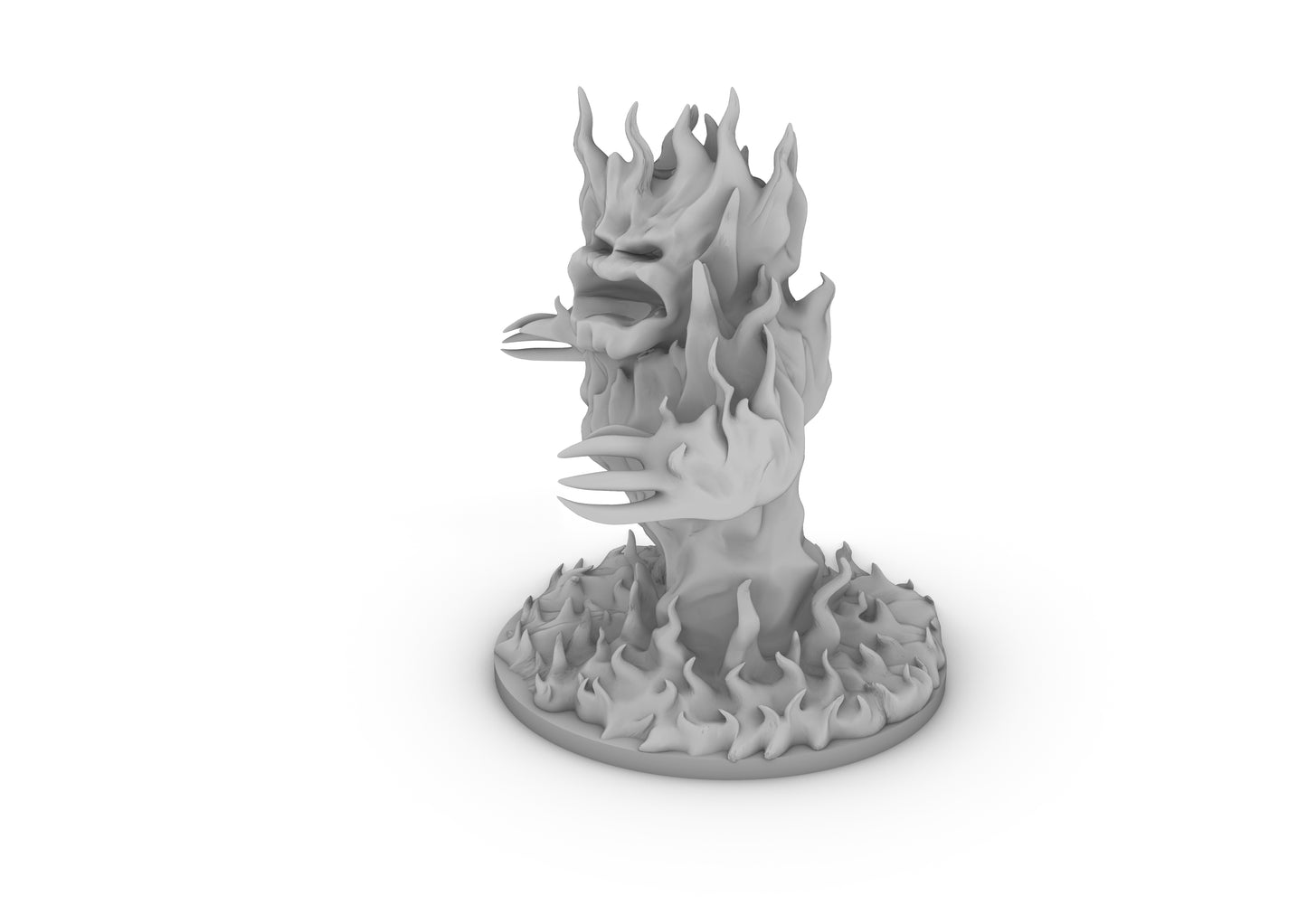 Fire Elemental Tabletop DND Gaming Miniature