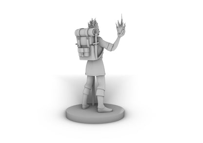 Fire Sorcerer Male Tabletop DND Gaming Miniature