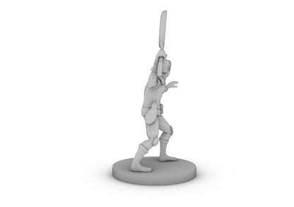 Frying pan Fighter Dude Tabletop DND Gaming Miniature