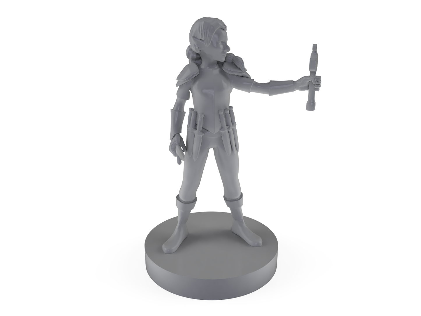 Gnome Female Cleric With Holy Symbol Tabletop DND Gaming Miniature