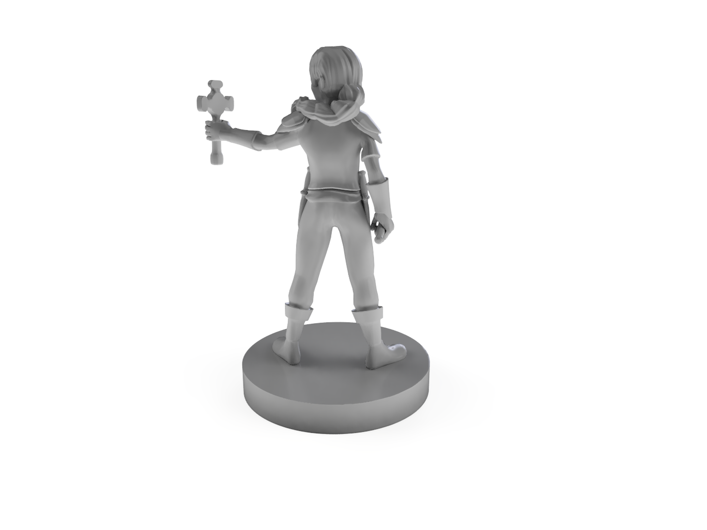 Gnome Female Cleric With Holy Symbol Tabletop DND Gaming Miniature