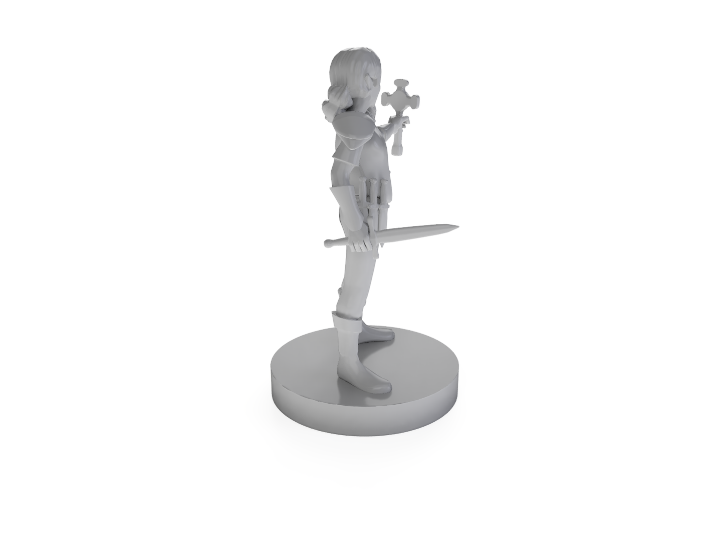 Gnome Female Cleric With Holy Symbol Tabletop DND Gaming Miniature