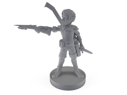 Gnome Male Bard Tabletop DND Gaming Miniature