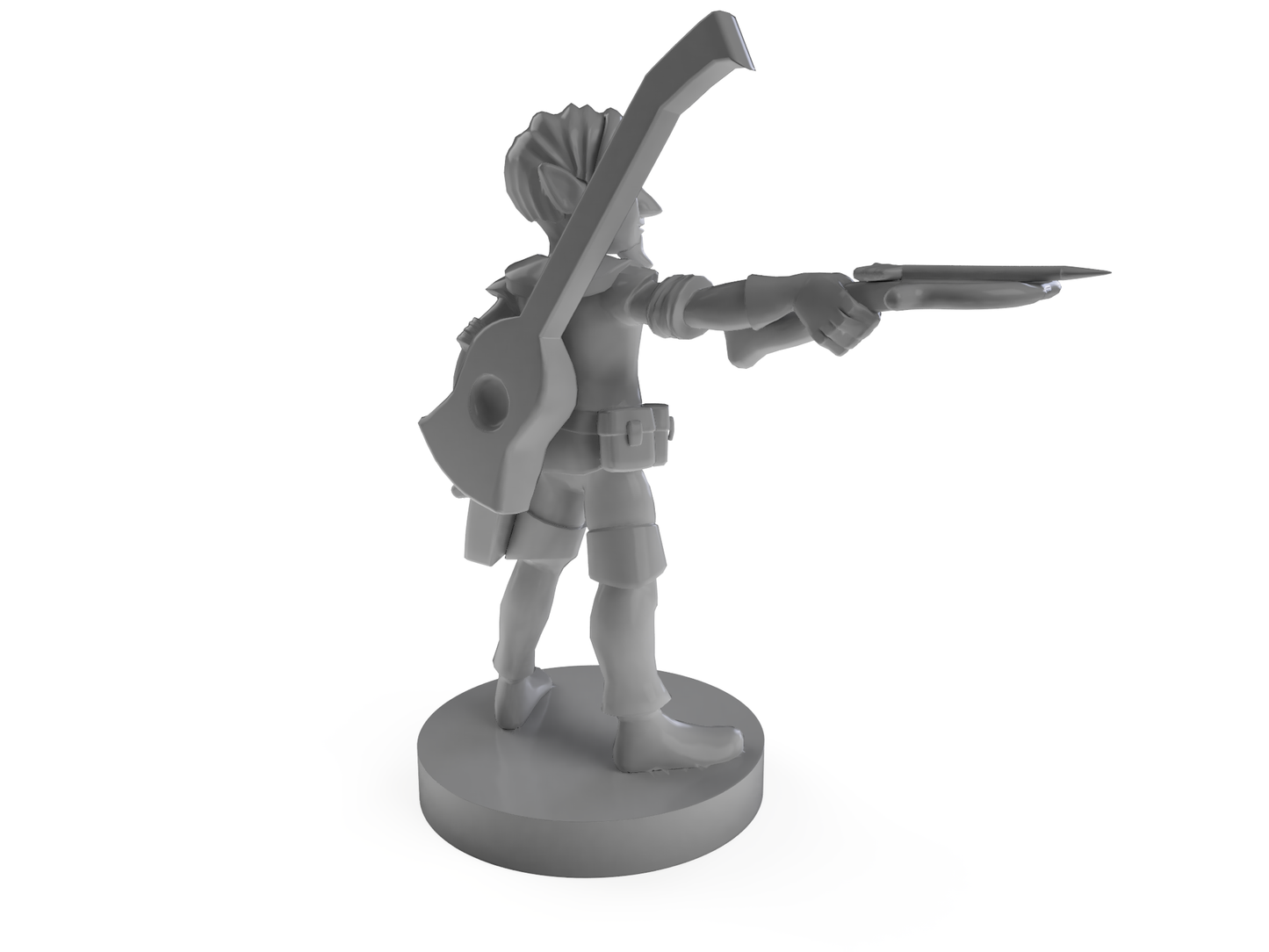 Gnome Male Bard Tabletop DND Gaming Miniature