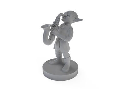 Goblin Bard Saxaphone Tabletop DND Gaming Miniature