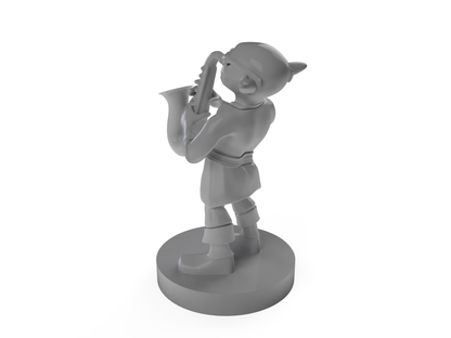 Goblin Bard Saxaphone Tabletop DND Gaming Miniature