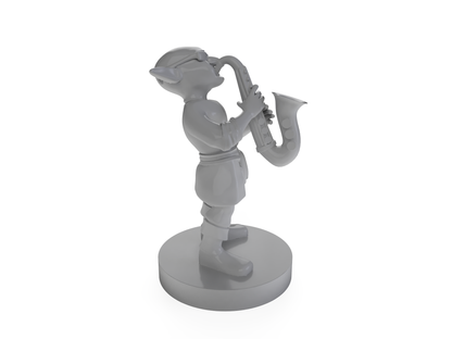 Goblin Bard Saxaphone Tabletop DND Gaming Miniature