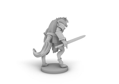 Gnoll Female Fighter Tabletop DND Gaming Miniature