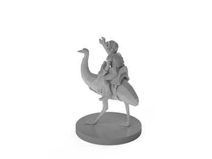 Gnome Artificer with Emu Tabletop DND Gaming Miniature