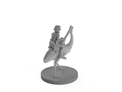 Gnome Artificer with Emu Tabletop DND Gaming Miniature