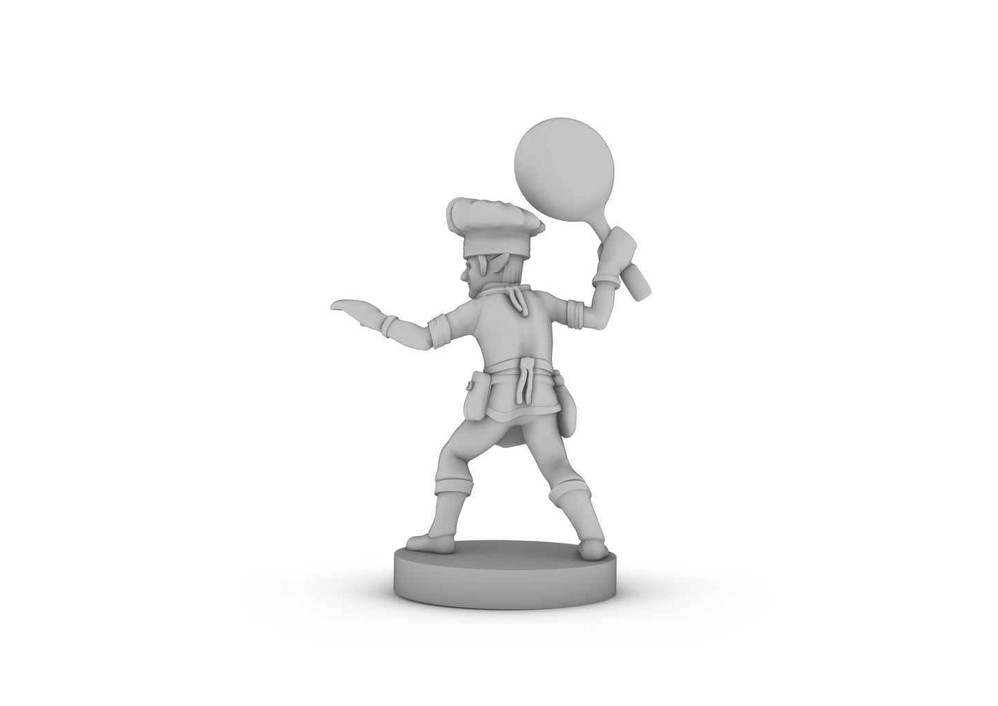 Gnome Chef Fighter Tabletop DND Gaming Miniature