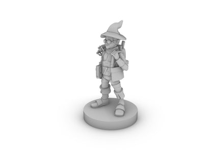 Gnome Clockwork Wizard Tabletop DND Gaming Miniature